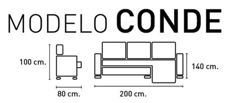 SHAISELONGUE REVERSIBLE CONDE