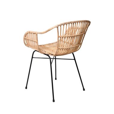 Silla Nancy Natural/negro | Relax Muebles
