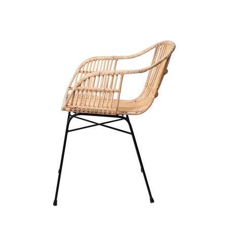 Silla Nancy Natural/negro | Relax Muebles