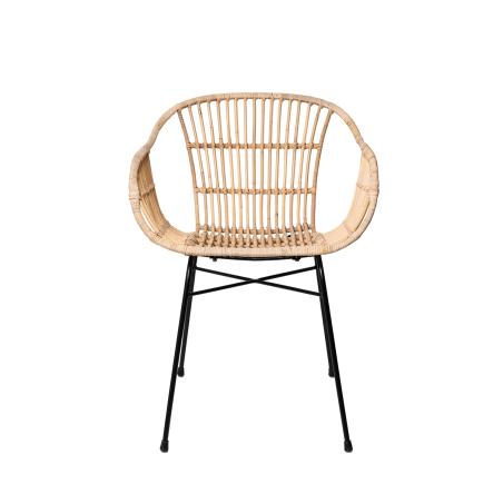 Silla Nancy Natural/negro | Relax Muebles