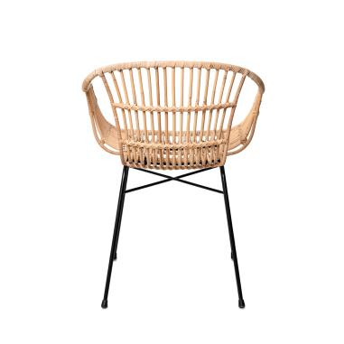 Silla Nancy Natural/negro | Relax Muebles