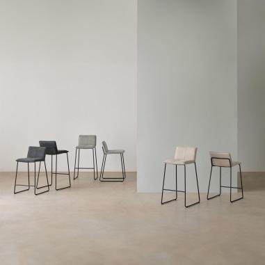 Taburete Abot Gris Claro | Relax Muebles