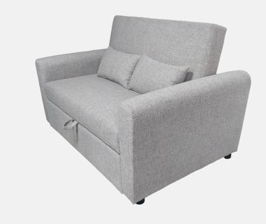 SOFA CAMA CON BRAZOS MOD. CIRO GRIS