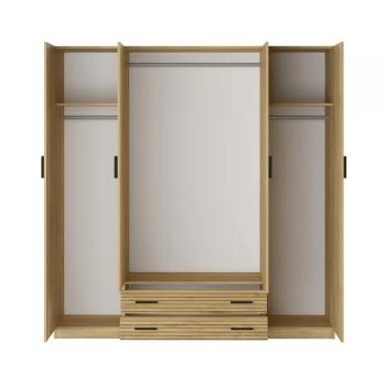 Armario Rapid 4P2C Roble Mauvella-Rayas en RelaxMuebles con entrega rápida 2