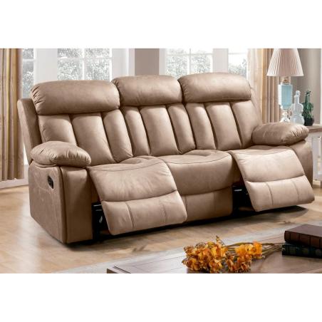 SOFA 3P RELAX MADRID BEIGE, GRIS O CHOCO de oferta en RelaxMuebles.com