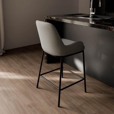 Taburete Milton Gris Claro | Relax Muebles