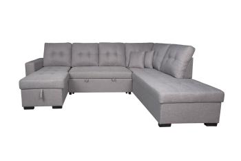 Rinconera chaiselongue cama Aitana con arcón gris
