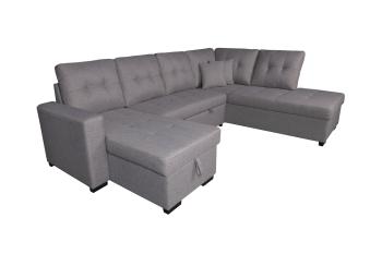 Rinconera chaiselongue cama Aitana con arcón gris 2