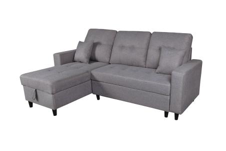 Chaiselongue Norman con arcón gris