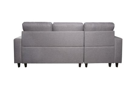 Chaiselongue Norman con arcón gris