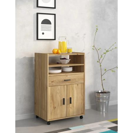 MUEBLE COCINA 2P1C2H RUEDAS MOD. AURA SERVICIO RÁPIDO RELAX MUEBLES