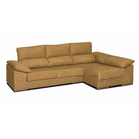 Chaiselongue 2 puff c/ arcón derecha Franca Magnol Piedra