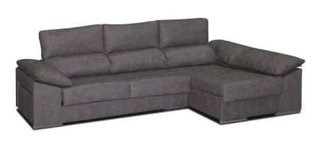 Chaiselongue 2 puff c/ arcón derecha Franca Magnol Cemento