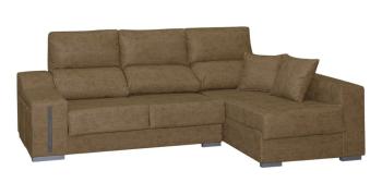 Chaiselongue Rio derecha con arcón y 2 puff Magnol Piedra