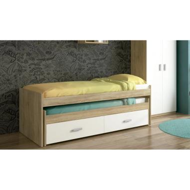 COMPACTA CON CAJONERA CHAMPION CAMBRIA-BLANCO en RelaxMuebles.com