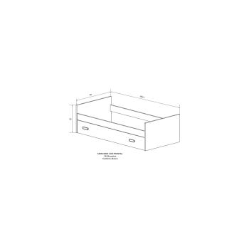 CAMA NIDO C/FRONTAL MOD. CHAMPION CAMBRIA BLANCO en relax muebles 2