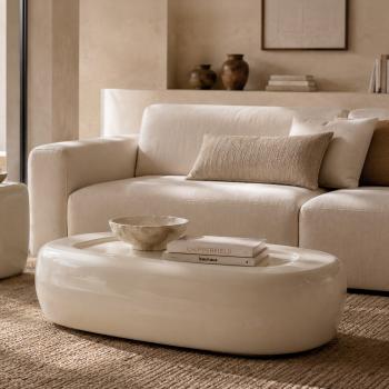 Mesa Centro Carter Beige Brillo | Relax Muebles 2