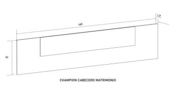 CABECERO MATRIMONIO CHAMPION CAMBRIA-BLANCO EN RELAXMUEBLES 2