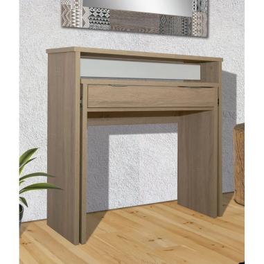Consola escritorio extraíble Almansa cambria o blanco RelaxMuebles