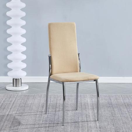 JUEGO DE 6 SILLAS JARAMA SAKURA PATA CROMADA EN RelaxMuebles.com