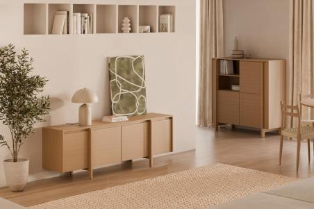 Aparador Alto Pacific 3 Puertas | Relax Muebles