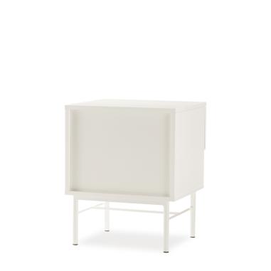 Mesita 45 Oslo 1 Cajon + Hueco Perla | Relax Muebles