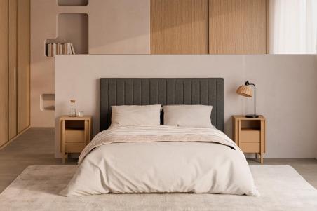 Mesita Alta 40 Pacific 2 Cajones + Hueco | Relax Muebles
