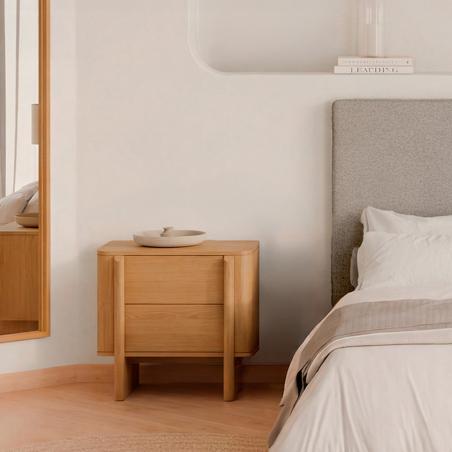Mesita 60 Sidney 2 Cajones | Relax Muebles