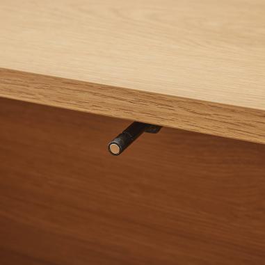Mesita 60 Sidney 2 Cajones | Relax Muebles