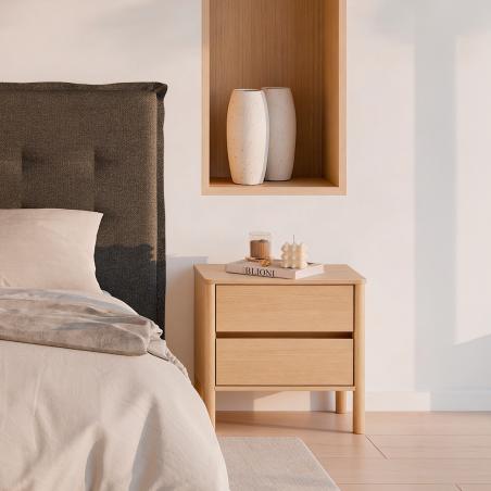 Mesita 60 Treviso 2 Cajones | Relax Muebles