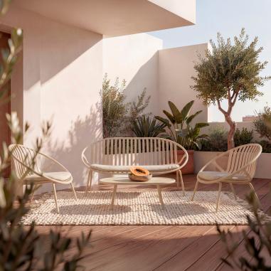 Set Ibiza Sofa+sillones+mesa Centro | Relax Muebles