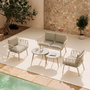 Set Mikonos Sofa+sillones+mesa Centro | Relax Muebles