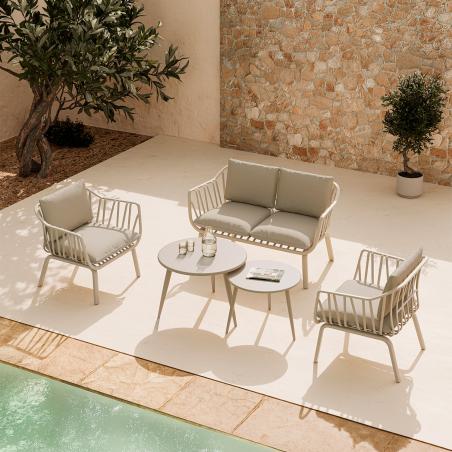 Set Mikonos Sofa+sillones+mesa Centro | Relax Muebles