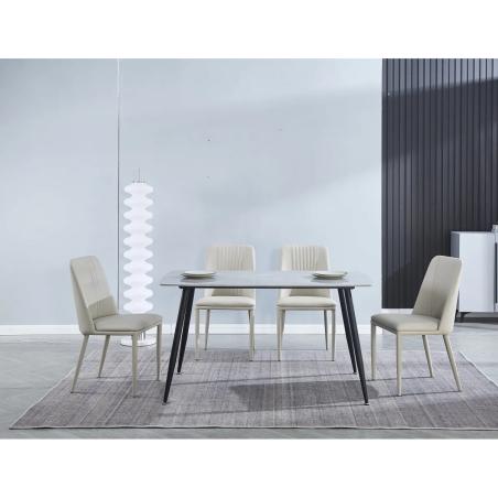 Mesa comedor porcelánico 140x80 Sanders en RelaxMuebles