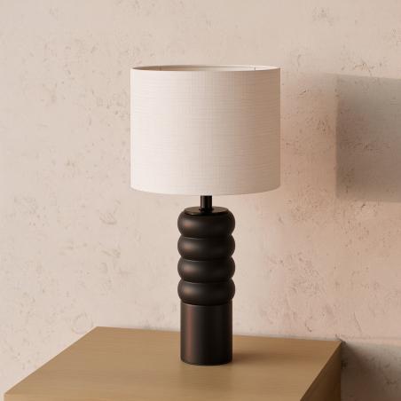 Lampara Sobremesa Gilena Negro | Relax Muebles