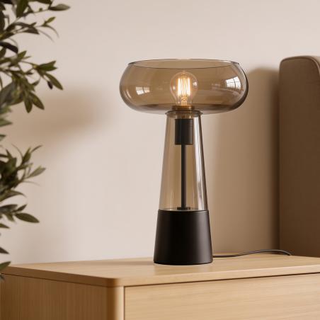 Lampara Sobremesa Lobras Negro | Relax Muebles