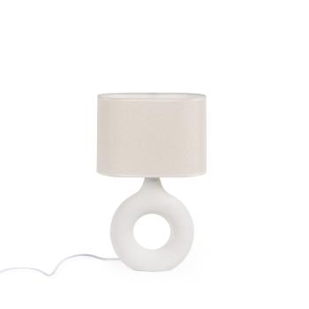 Lampara Sobremesa Zagra Beige | Relax Muebles