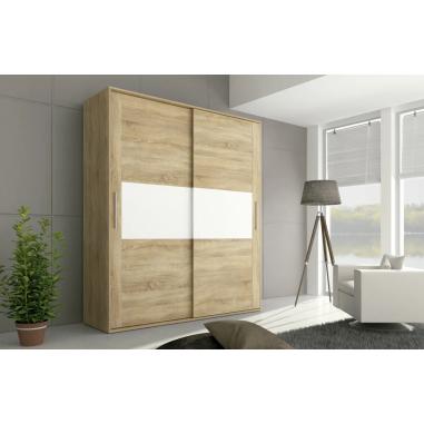 ARMARIO 2P CORREDERA BAENA CAMBRIA-BLANCO EN RELAXMUEBLES.COM