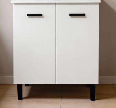 Módulo baño 2 puertas 60 cm Luque blanco semibrillo