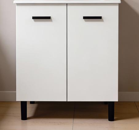 Módulo baño 2 puertas 60 cm Luque blanco semibrillo