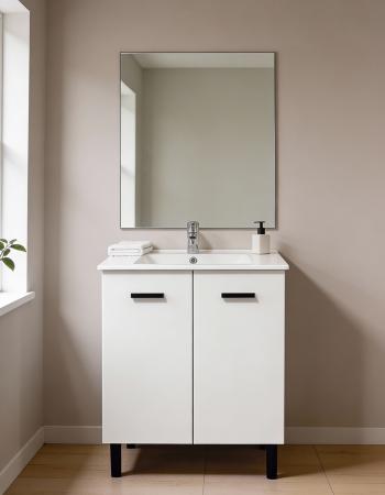Conjunto baño completo Luque 60 cm blanco semibrillo