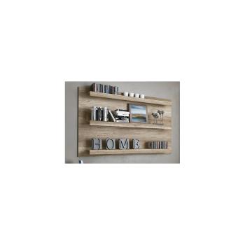 PANEL 3 ESTANTES/TV CHELLEN COLOR CAÑON O CAMBRIA