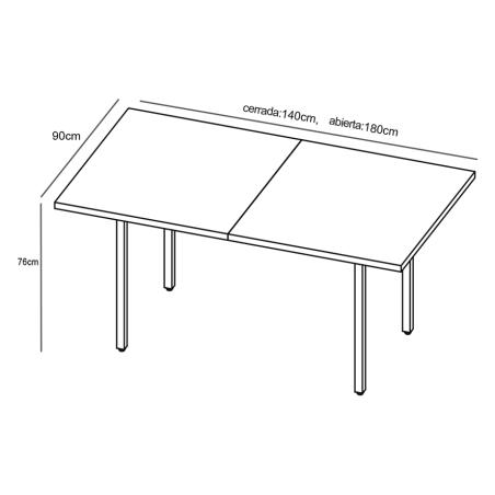 Mesa extensible Camden | Relax Muebles