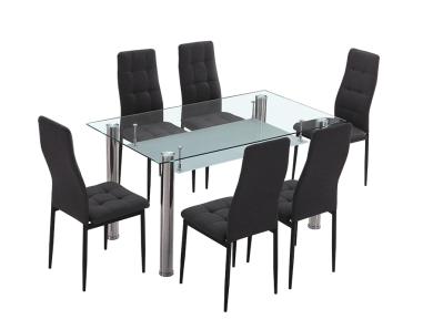 Conjunto mesa Pranzo y 6 sillas Zuni | Relax Muebles