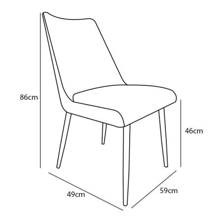 Juego 2 sillas Morgan | Relax Muebles