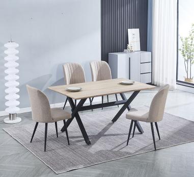 Conjunto mesa Royce y 4 sillas Rory | Relax Muebles