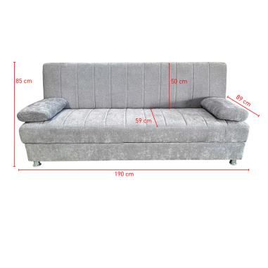 Sofá cama clic-clac Kenzo con arcón | Relax Muebles