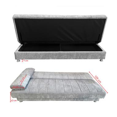 Sofá cama clic-clac Kenzo con arcón | Relax Muebles