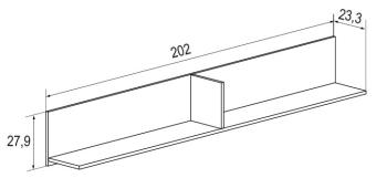 Estante L 202 cm Champion | Relax Muebles 2
