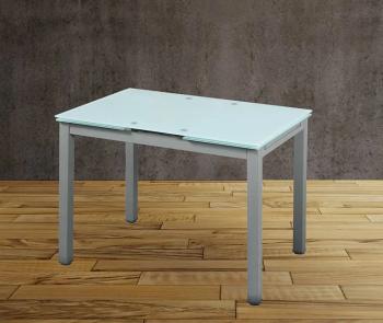 Mesa cocina extensible estructura metálica cristal blanco mod. 70 con entrega express 2
